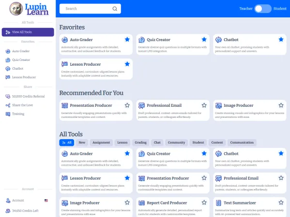 Lupin Learn AI Tools